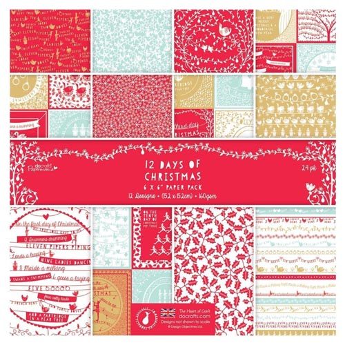 Docrafts 12 Days of Christmas 6x6 Paper Pack