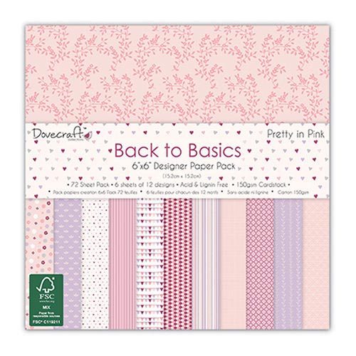 Dovecraft Pretty In Pink 6x6 Paper Pack