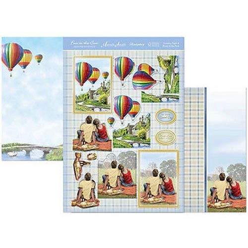Hunkydory 3 X A4 Sheet Topper & Card Set - Country Flight & Picnic In The Park